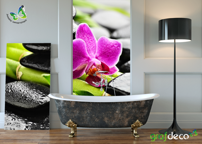 Fototapety do łazienki - wizualizacja kwiaty SPA