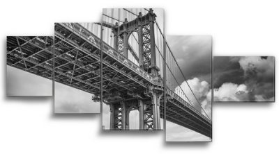 Fotoobraz 5-częściowy 178x88cm MANHATTAN BRIDGE